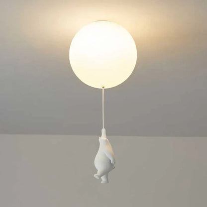 CloudBear kinderplafondlamp beer ballon LED hanglamp voor kinderkamer en slaapkamer