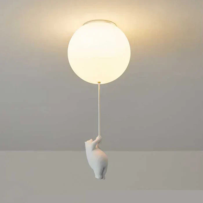 CloudBear kinderplafondlamp beer ballon LED hanglamp voor kinderkamer en slaapkamer