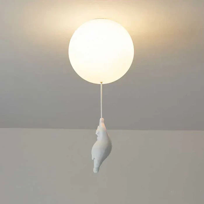 CloudBear kinderplafondlamp beer ballon LED hanglamp voor kinderkamer en slaapkamer