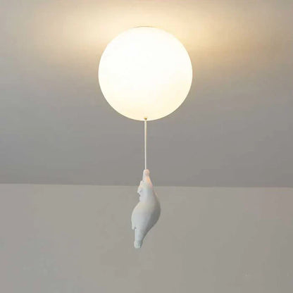 CloudBear kinderplafondlamp beer ballon LED hanglamp voor kinderkamer en slaapkamer