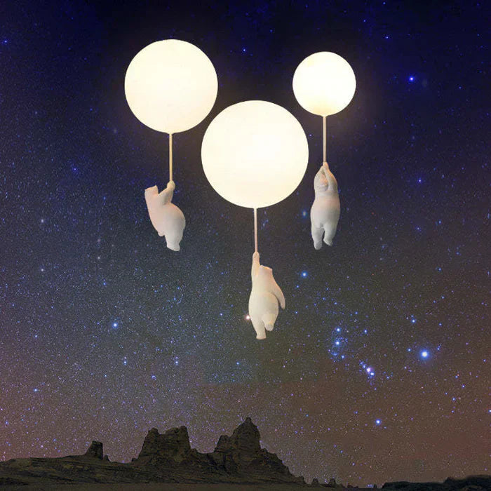 CloudBear kinderplafondlamp beer ballon LED hanglamp voor kinderkamer en slaapkamer