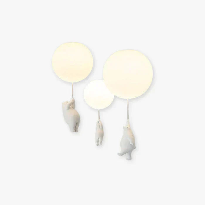 CloudBear kinderplafondlamp beer ballon LED hanglamp voor kinderkamer en slaapkamer