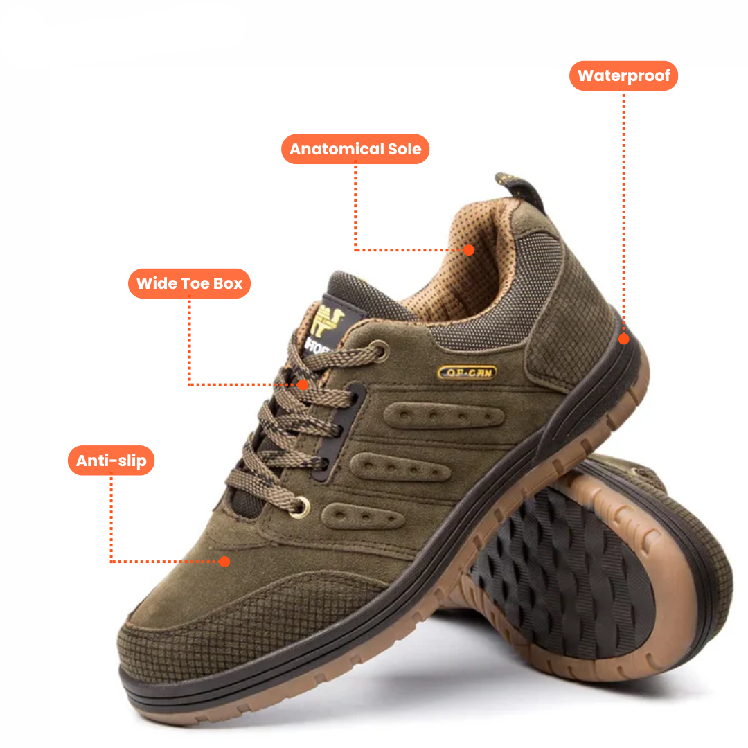 Comfortabele wandelschoenen voor heren – Perfect voor lange tochten en zware paden