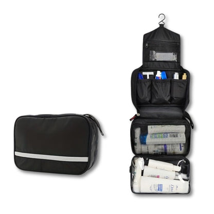 Compact hangend toilettas organizer reistas met meerdere vakken