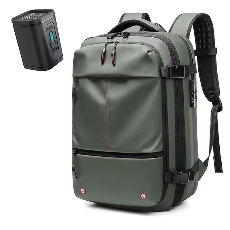 CompriBag vacuüm reistas rugzak uitbreidbare ruimtebesparende handbagage