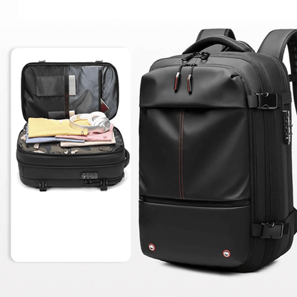CompriBag vacuüm reistas rugzak uitbreidbare ruimtebesparende handbagage