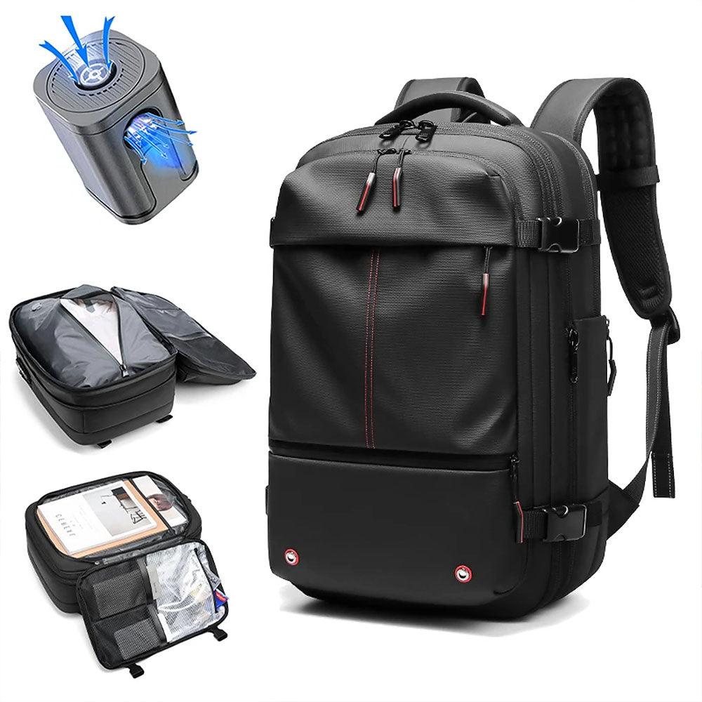 CompriBag vacuüm reistas rugzak uitbreidbare ruimtebesparende handbagage