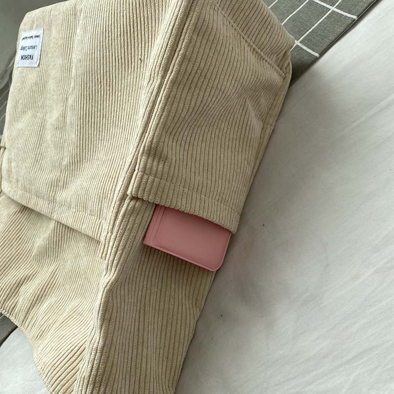 Cord canvas crossbody tas stijlvolle dagelijkse schoudertas