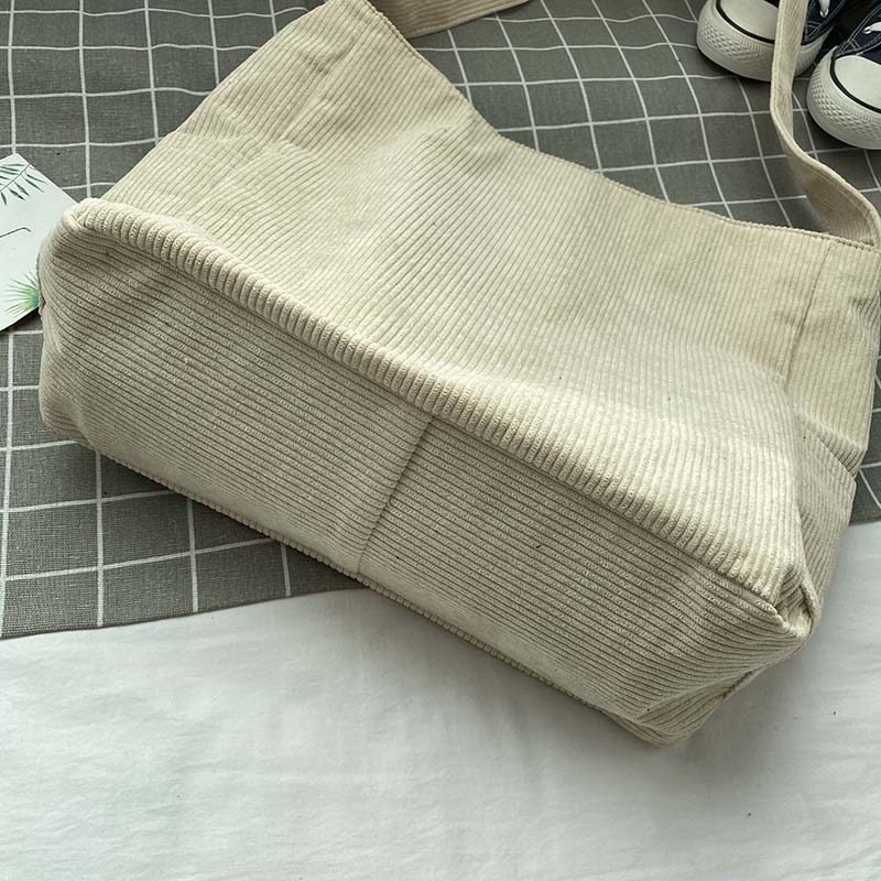 Cord canvas crossbody tas stijlvolle dagelijkse schoudertas