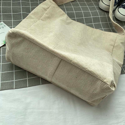 Cord canvas crossbody tas stijlvolle dagelijkse schoudertas