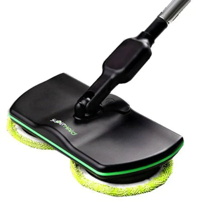 Snoerloze elektrische mop met oplaadbare batterij en dubbele draaihoofden