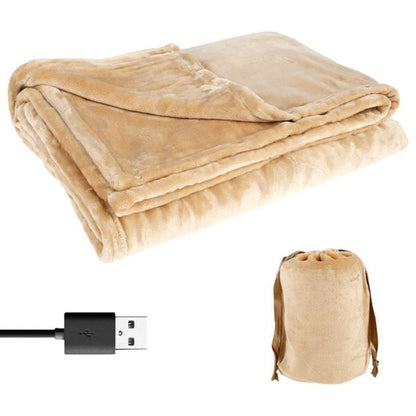Draadloze verwarmde deken USB oplaadbare zachte flanellen deken