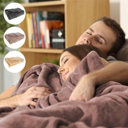 Draadloze verwarmde deken USB oplaadbare zachte flanellen deken