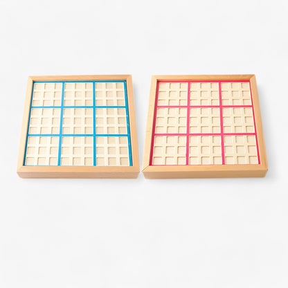 Daan houten Sudoku bordspel met opberglade