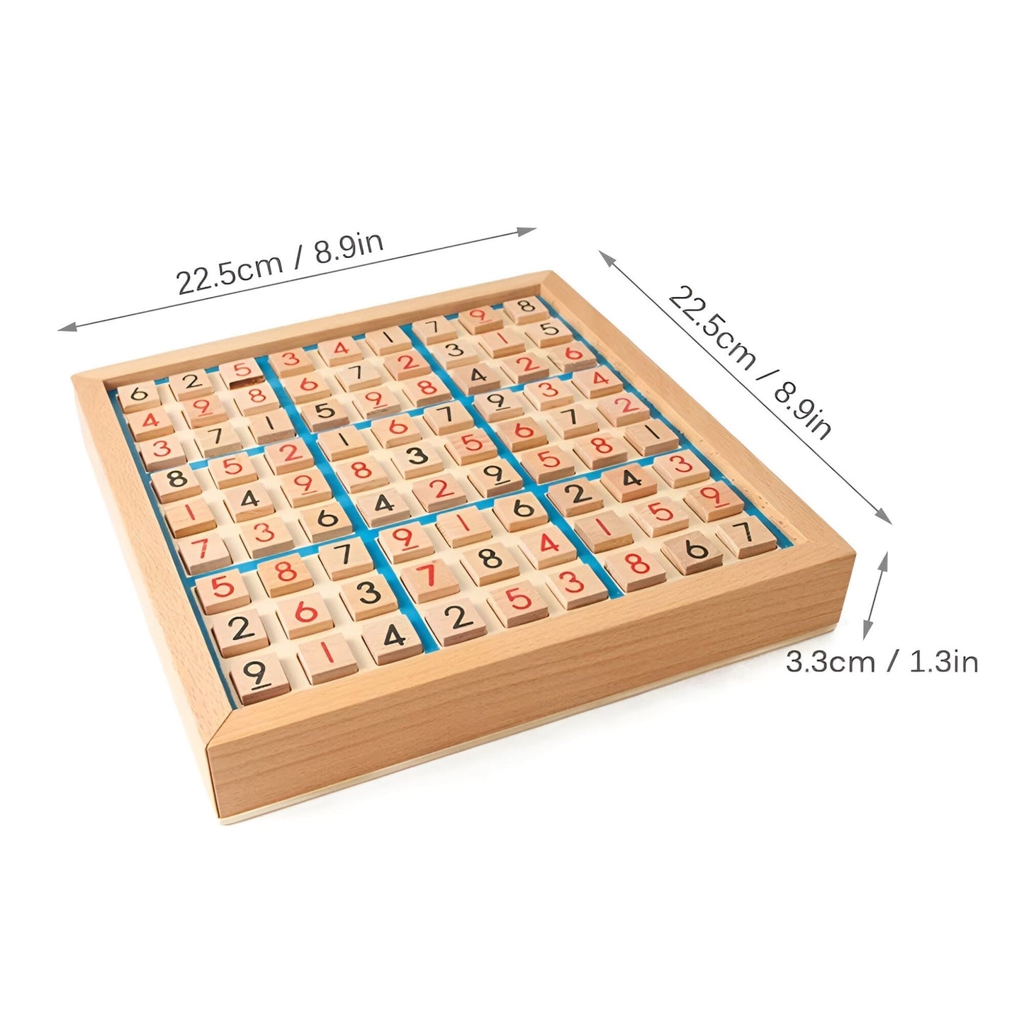 Daan houten Sudoku bordspel met opberglade
