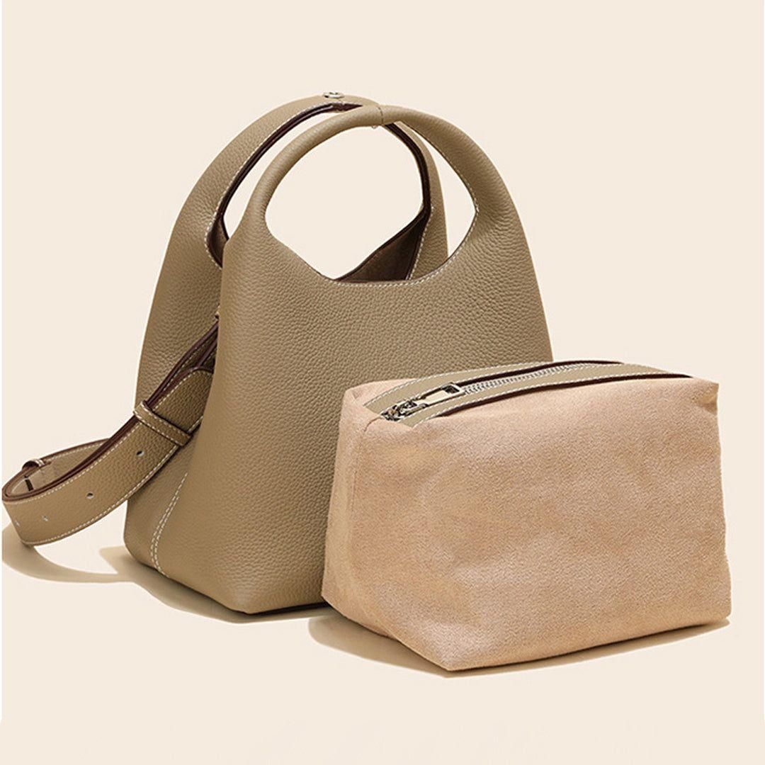 Davina Echt leren schoudertas vintage stijl dagelijkse handtas
