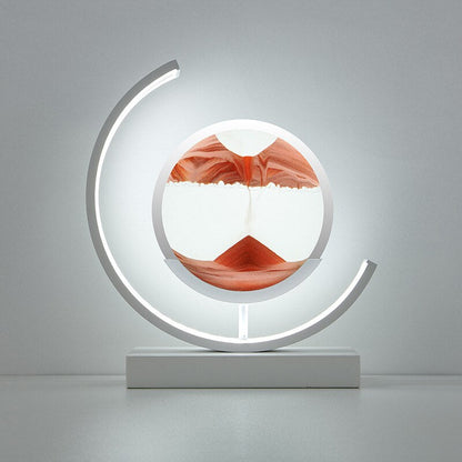 Diepzee zandlandschappen: verlichte zandkunst voor serene woondecoratie