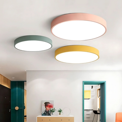Delos Scandinavische houten LED-plafondlamp voor moderne sfeerverlichting