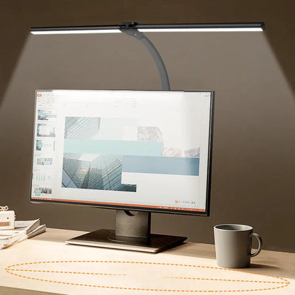 DeskLight dubbele kop LED bureaulamp met verstelbare helderheid