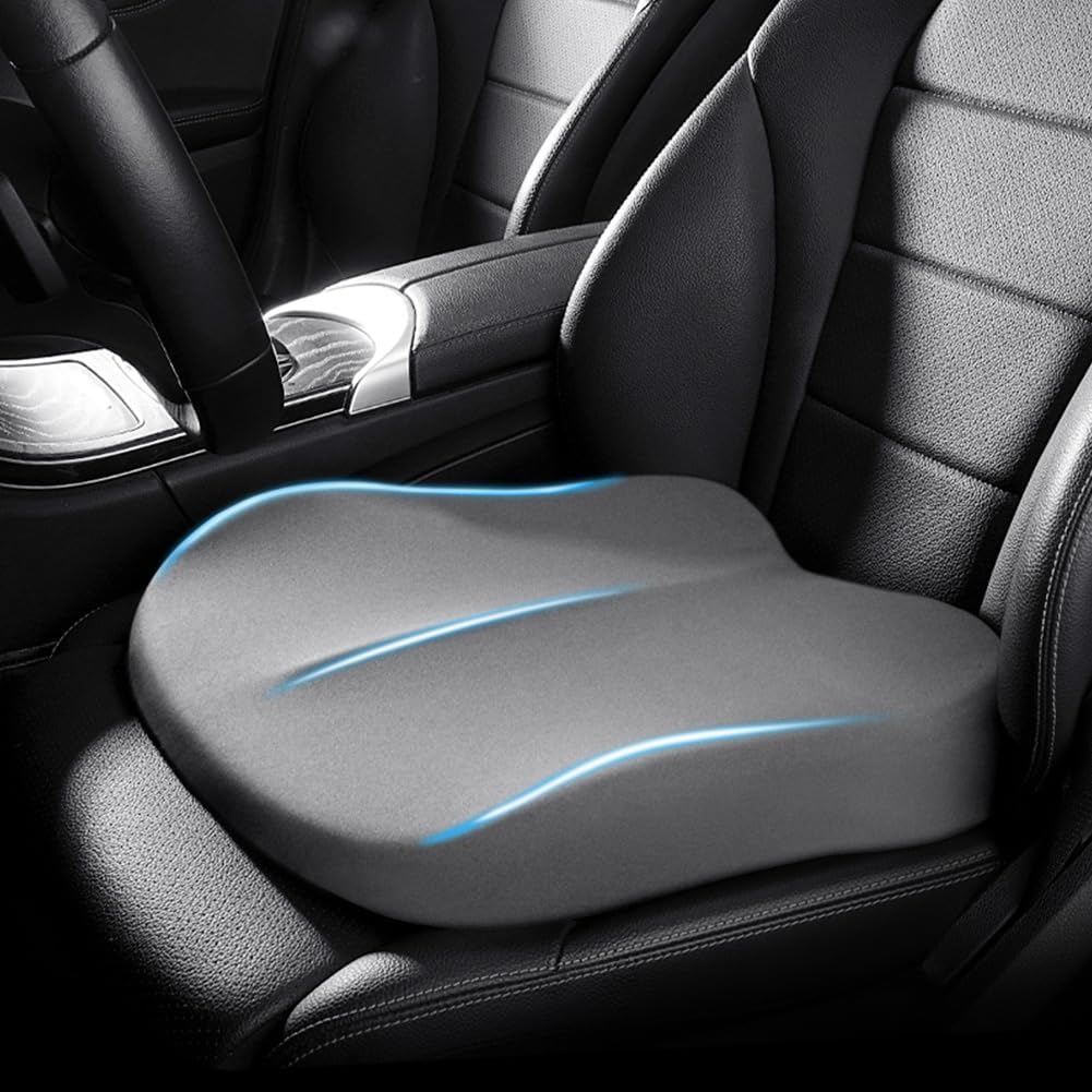 DriveUp traagschuim autostoelkussen voor comfort en hoogte