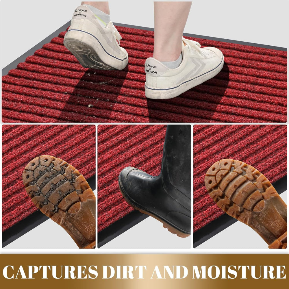 Duramat allweather deurmat met antislip achterkant voor binnen- en buitengebruik