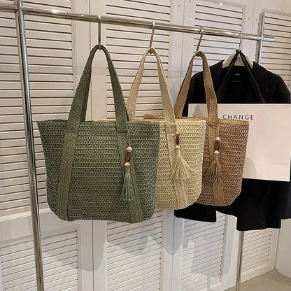 EcoChic Rotan Handtas Stijlvolle Duurzame Dagelijkse Tas