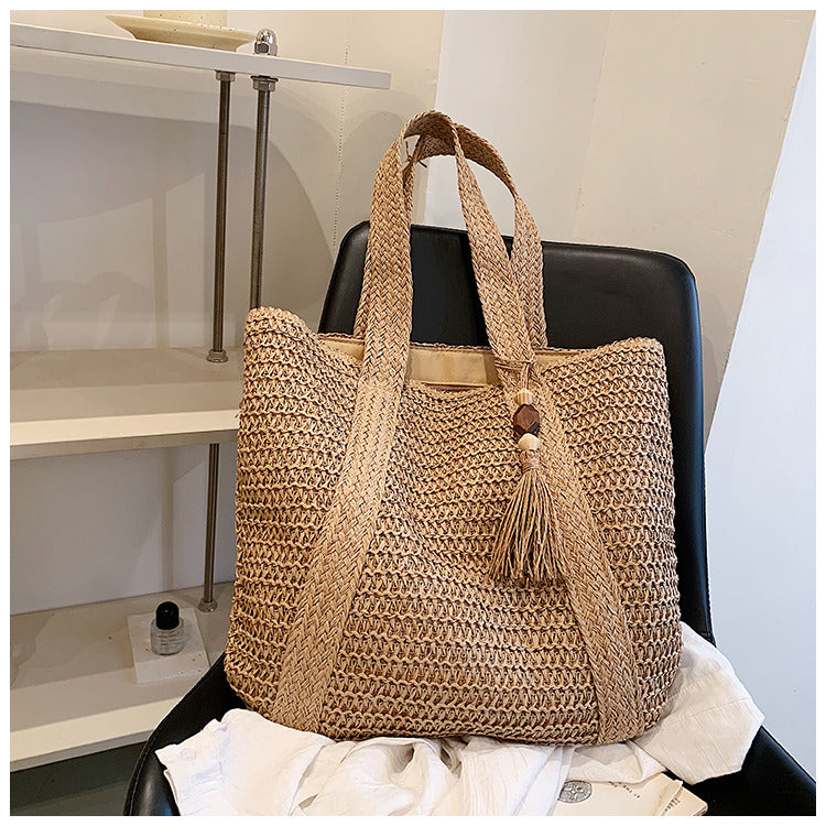 EcoChic Rotan Handtas Stijlvolle Duurzame Dagelijkse Tas