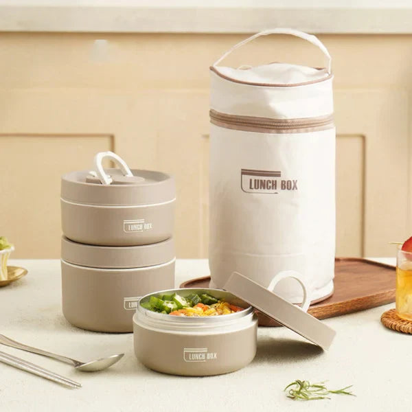 EcoLunch Geïsoleerde Lunchbox voor Warme en Koude Maaltijden Onderweg