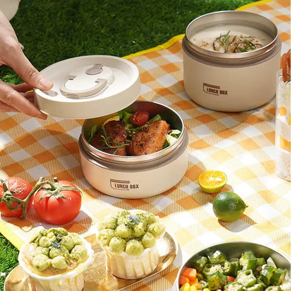 EcoLunch Geïsoleerde Lunchbox voor Warme en Koude Maaltijden Onderweg