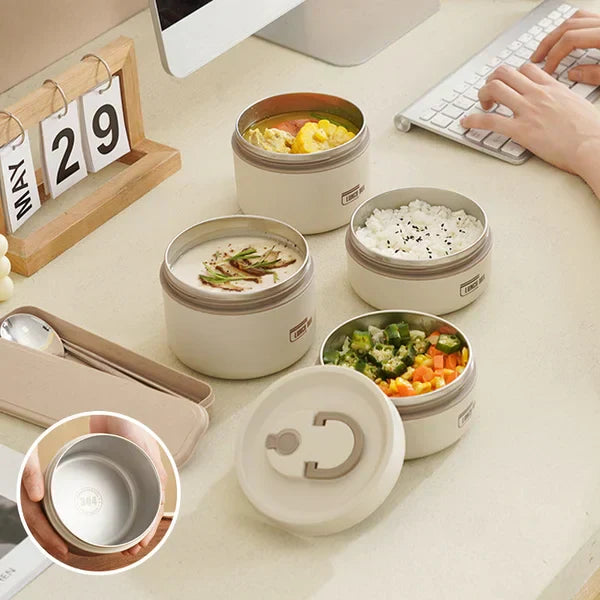 EcoLunch Geïsoleerde Lunchbox voor Warme en Koude Maaltijden Onderweg