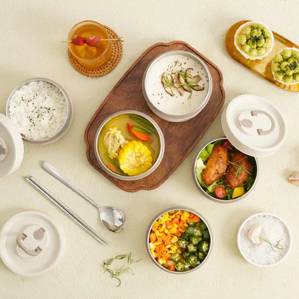 EcoLunch Geïsoleerde Lunchbox voor Warme en Koude Maaltijden Onderweg