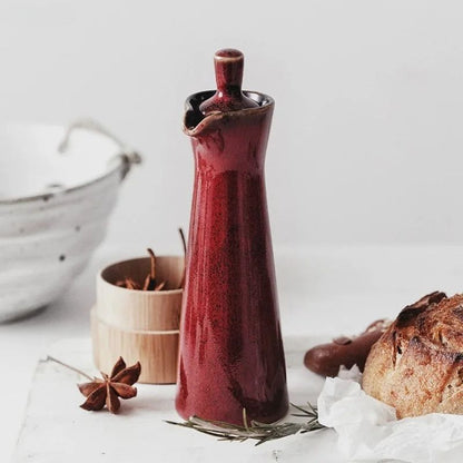 EcoPour glazen oliedispenser met druppelvrije tuit voor schoon en stijlvol keuken schenken