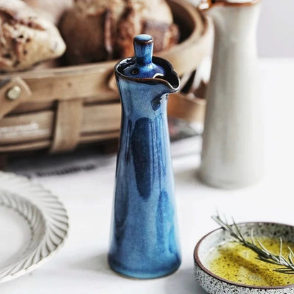 EcoPour glazen oliedispenser met druppelvrije tuit voor schoon en stijlvol keuken schenken