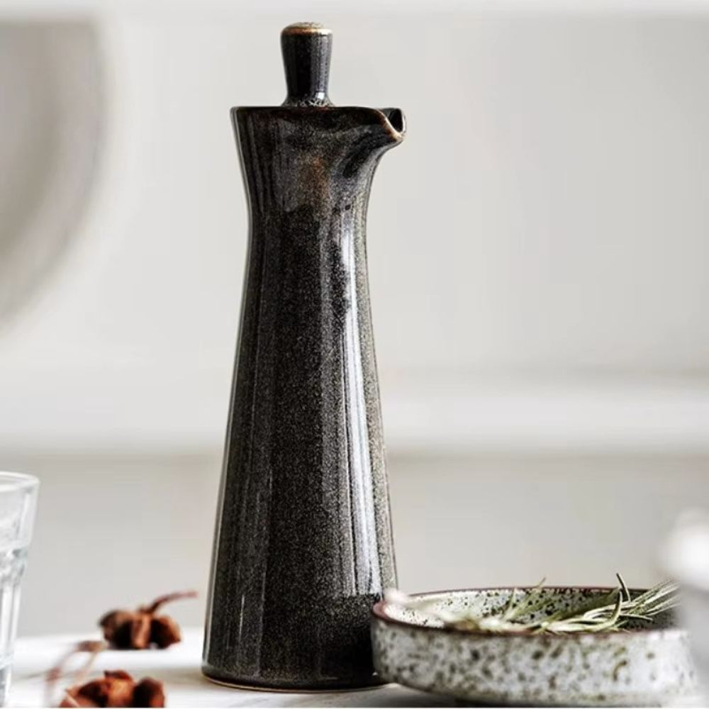 EcoPour glazen oliedispenser met druppelvrije tuit voor schoon en stijlvol keuken schenken