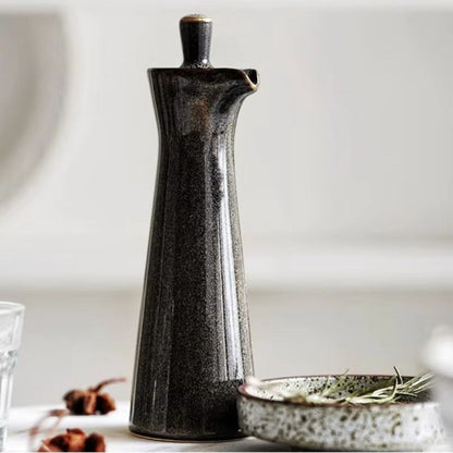 EcoPour glazen oliedispenser met druppelvrije tuit voor schoon en stijlvol keuken schenken