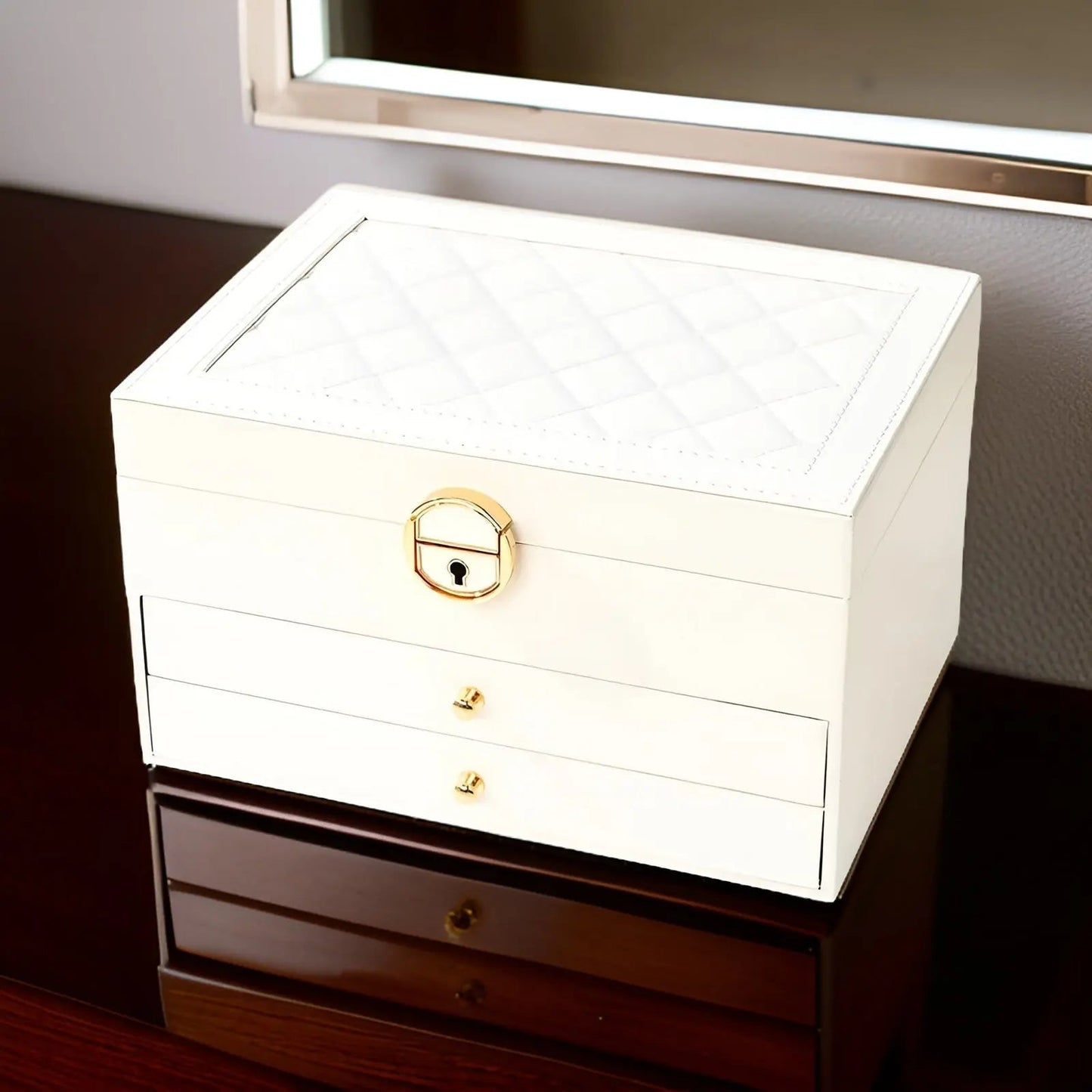 EleganceBox luxe sieradenorganizer met meerdere opberglagen