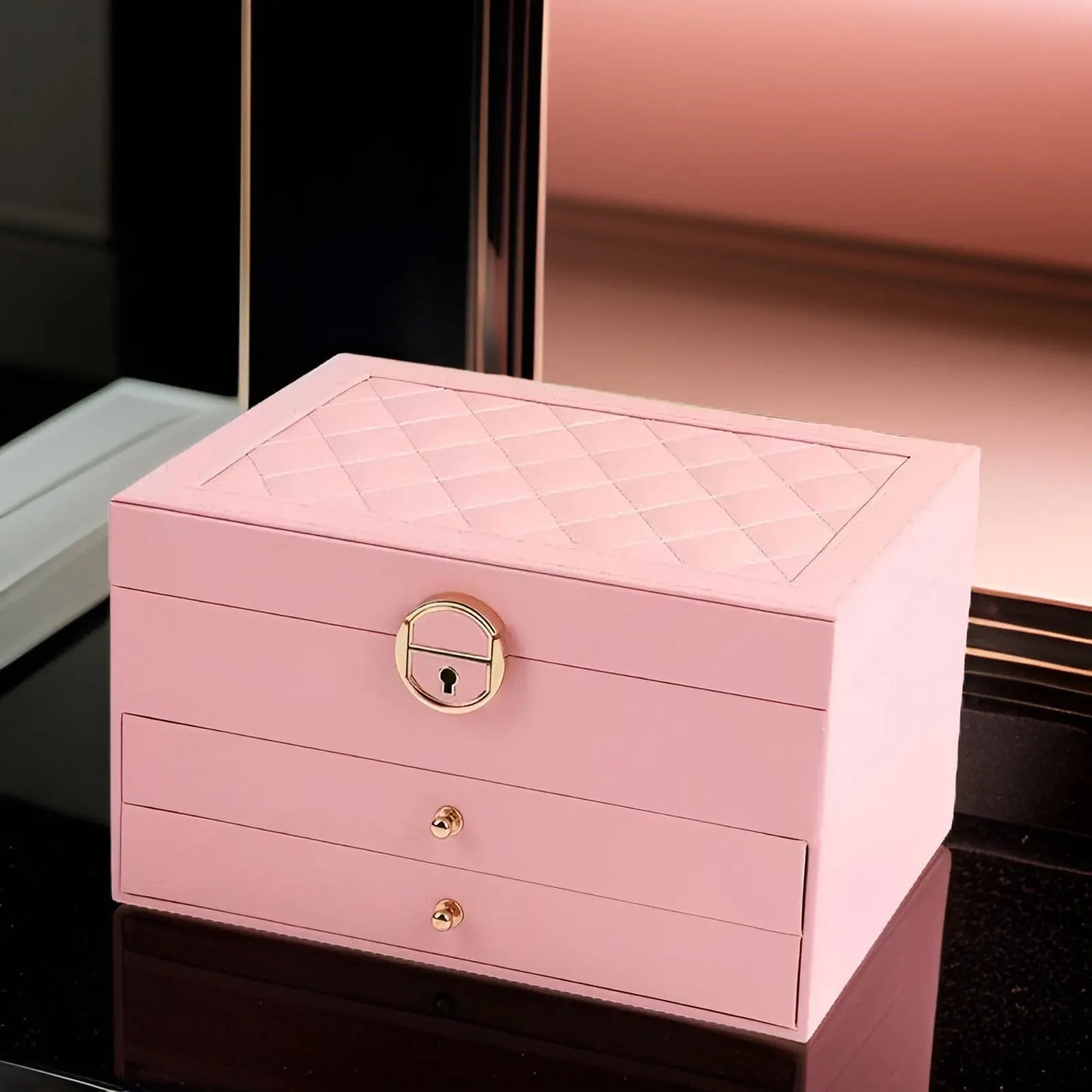 EleganceBox luxe sieradenorganizer met meerdere opberglagen