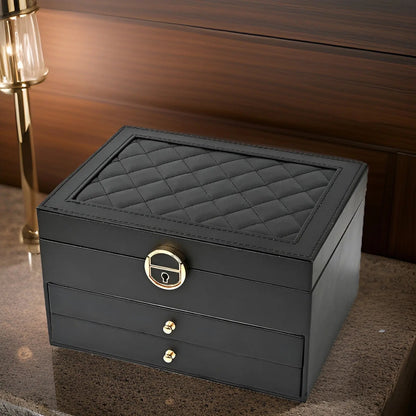 EleganceBox luxe sieradenorganizer met meerdere opberglagen