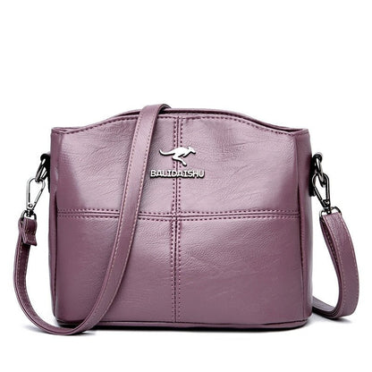 Elegante leren crossbodytas praktische schoudertas voor dames