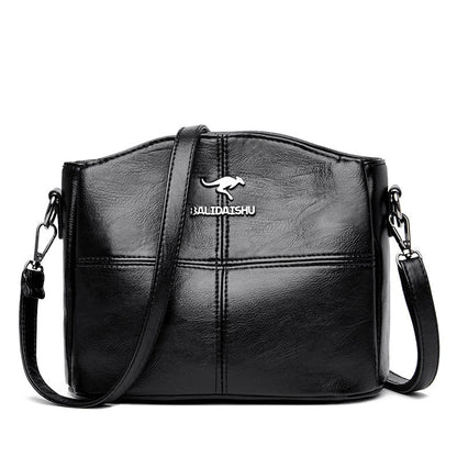 Elegante leren crossbodytas praktische schoudertas voor dames