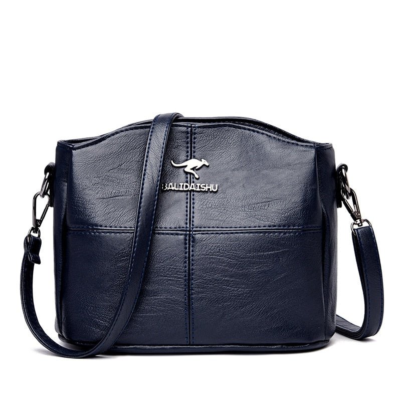 Elegante leren crossbodytas praktische schoudertas voor dames