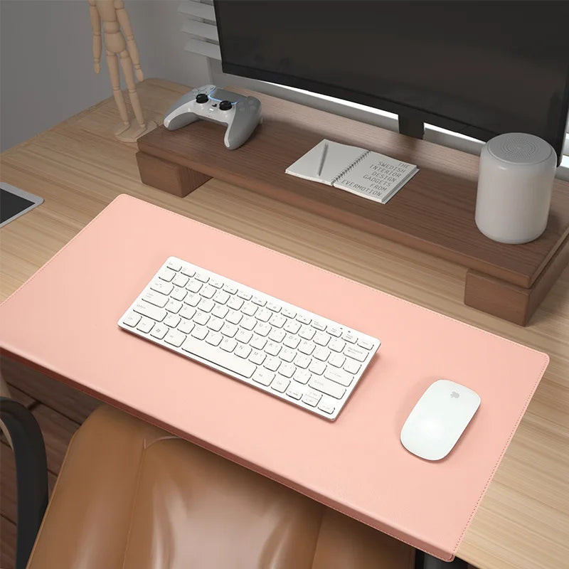 Ergonomische PU Leren Bureaumat met Polssteun