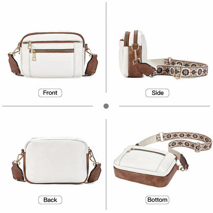 Evelien Dames Schoudertas Multi Zip Crossbody