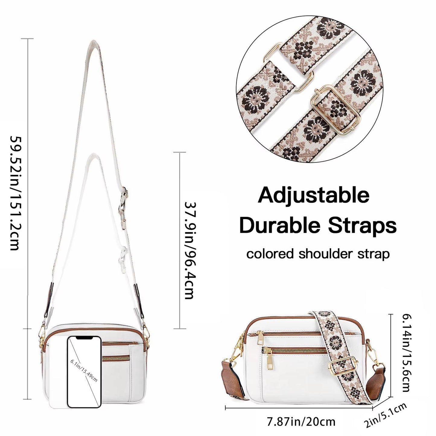 Evelien Dames Schoudertas Multi Zip Crossbody