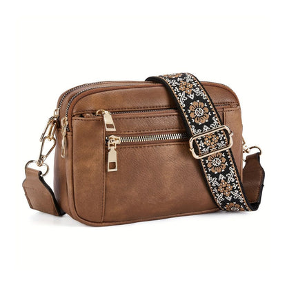 Evelien Dames Schoudertas Multi Zip Crossbody