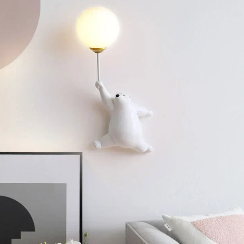FairyGlow Kinder Cartoon Wandlamp met 3D Maan Nachtlicht