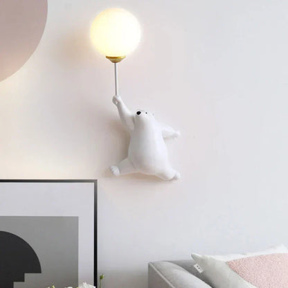 FairyGlow Kinder Cartoon Wandlamp met 3D Maan Nachtlicht