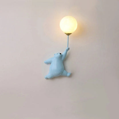 FairyGlow Kinder Cartoon Wandlamp met 3D Maan Nachtlicht