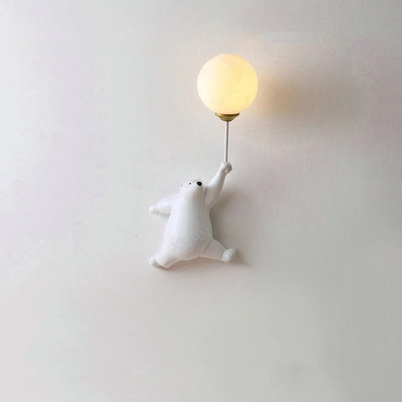 FairyGlow Kinder Cartoon Wandlamp met 3D Maan Nachtlicht