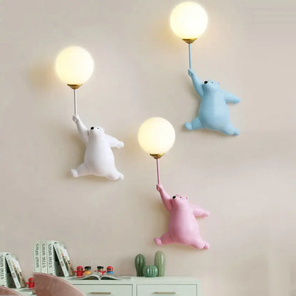 FairyGlow Kinder Cartoon Wandlamp met 3D Maan Nachtlicht